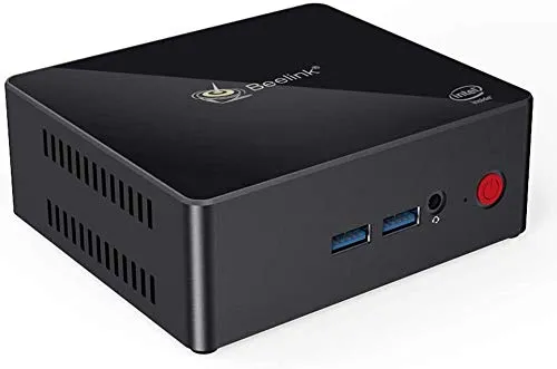 Beelink X45 Mini PC con Intel Gemini Lake J4105 4K60Hz Windows 10 Pro Mini Desktop 6 GB LPDDR4 + 128 GB SSD/Dual HDMI 2.0/ Dual Wi-Fi/Gigabit Ethernet/Ventola