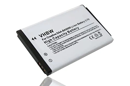 vhbw batteria compatibile con Creative Zen Micro Photo MP3 music player lettore musicale (830mAh, 3,7V, Li-Ion)