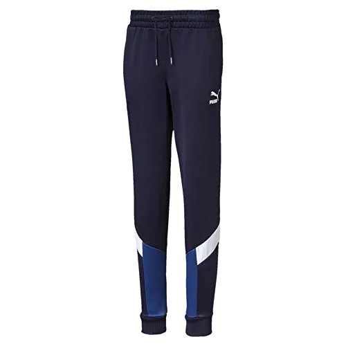 PUMA Iconic MCS Track Pants B, Pantaloni Tuta Bambino, Peacoat, 152