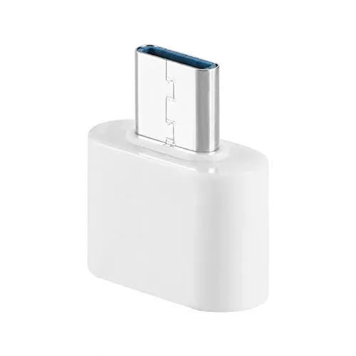 ONEVER Adattatore Micro USB Pratico Telefono Maschio a Femmina Adattatore USB Tipo C per Il Telefono Android Smart Tablets (Bianco)