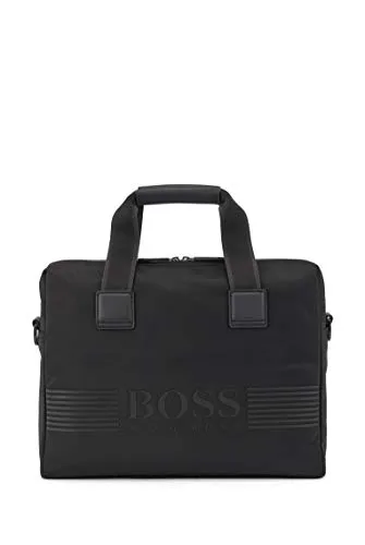 BOSS Pixel_single Doc Cas - Borsa Messenger Uomo, Nero (Black), 8x29x38 cm (B x H T)