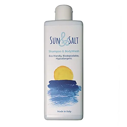 Sun&Salt: Doccia Shampoo 100% Eco-BIO-Natural, Perfetto Anche con l'acqua di Mare