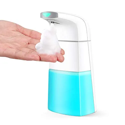 TOPERSUN Distributore di Sapone Automatico Dosatore Sapone Mano Automatico Touchless sensore a infrarossi Impermeabile IPX4 per Bagno Kithcen e Hotel Bianco 310ML