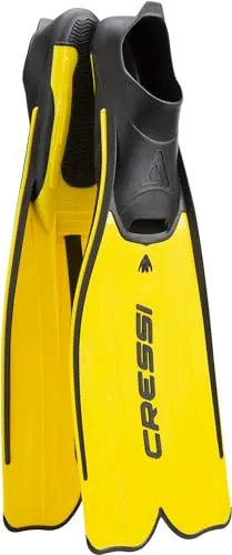 Cressi Rondinella, Pinne da Nuoto, polipropilene, 61.5 cm, Unisex - Adulto, Giallo, 45/46