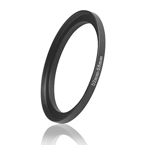 Ares Foto® STEP UP Filter Adapter, anello adattatore del filtro, In alluminio fresato a CNC (52mm – 58mm)