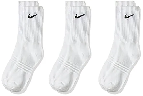 Nike Socks Everyday LTWT, Calzini Uomo, Bianco (White/Black), 38–42 (Taglia produttore: M), Confezione da 3
