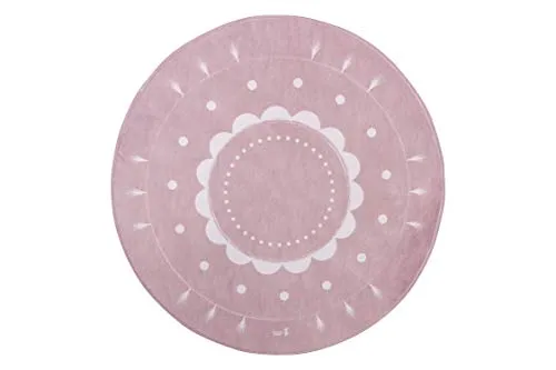 lottas Lable 63002 – 21 Tappeto di Matte Softie Mandala Rose 130 x 130 cm