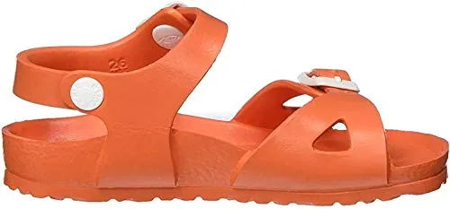 Birkenstock Rio, Sandali con Cinturino alla Caviglia Bambina, Arancione (Scuba Coral Scuba Coral), 29 EU