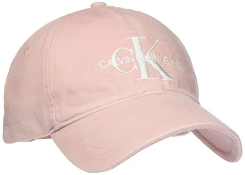 Calvin Klein J Monogram cap W Berretto da Baseball, Rosa (Strawberry Cream 636), Unica (Taglia Produttore: OS) Donna