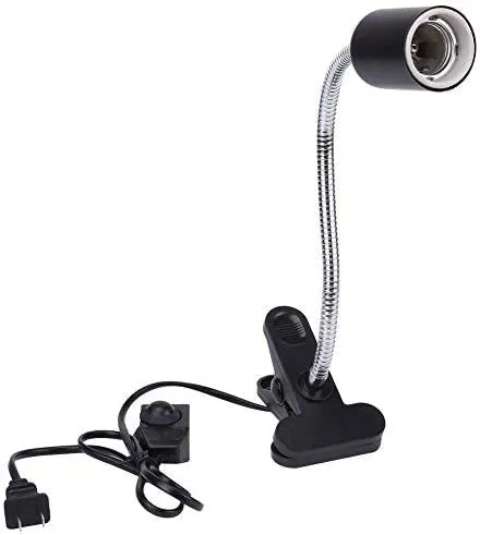 Calore Lampada Portalampada Ruotabile Regolabile a 360 ° Riscaldante Luce Titolare Supporto Acquario Morsetto Lampada Stand Fixture per Rettili Tartarughe Serpente Lucertola (lampadina non inclusa)