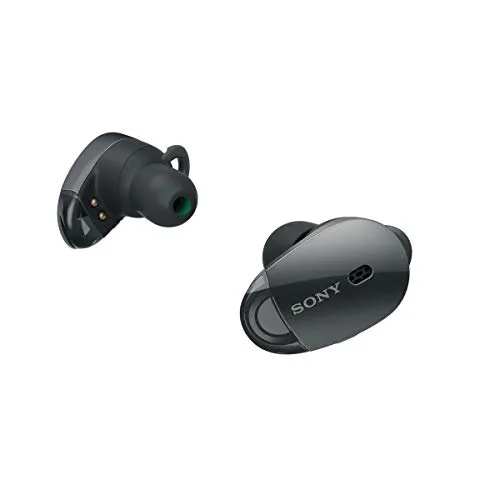 Sony WF1000X Cuffie In-Ear Stereo, Bluetooth, True Wireless, Noise Cancelling, con Microfono Integrato, Nero
