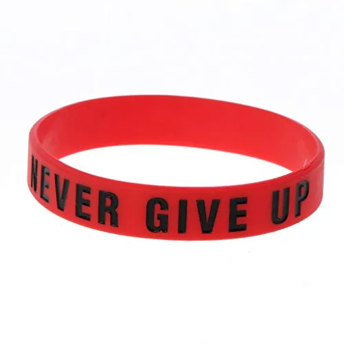 chenpaif Bracelet, Road to The Dream Never Give Up Braccialetti motivazionali Elastico in Silicone Braccialetti ispiratori Elastici Regalo Gioielli D #