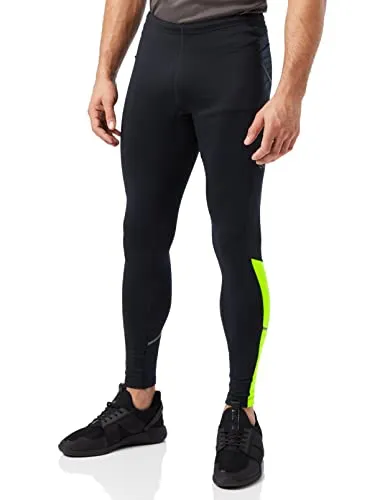 GORE WEAR R3 Legging termico da uomo, L, Nero/Giallo neon