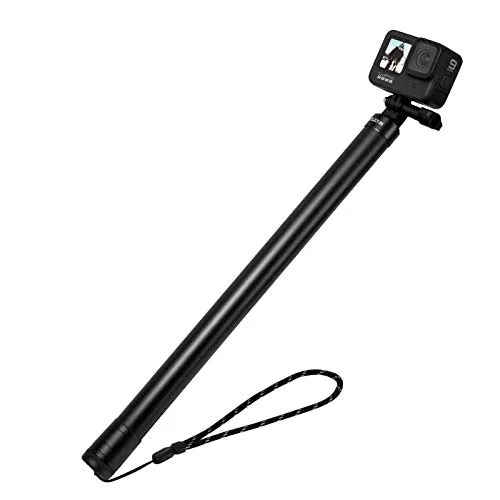 Telesin - Selfie stick ultra lunga da 2,7 m per GoPro Hero 9, 8, 7, 6, 5, 4, 3+, Insta 360, One R, One X, DJI Osmo Azione, bastone telescopico in fibra di Carbonio leggero monopiede