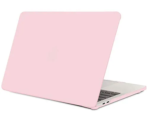 TECOOL Custodia MacBook PRO 13 2016/2017/ 2018/2019, Sottile Plastica Cover Rigida per Apple MacBook PRO 13.3 Pollici con/Senza Touch Bar (Modello:A1706/ A1708/ A1989/ A2159) - Quarzo Rosa