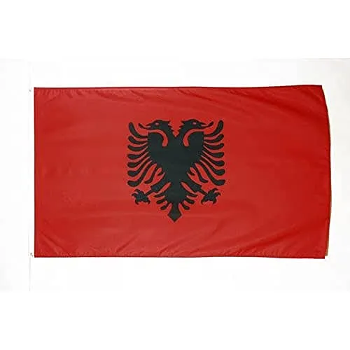 AZ FLAG Bandiera Albania 150x90cm - Gran Bandiera ALBANESE 90 x 150 cm Poliestere Leggero - Bandiere