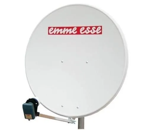 ANTENNA PARABOLA SATELLITARE 100CM ACCIAIO BIANCO EMME ESSE MODELLO 80100A