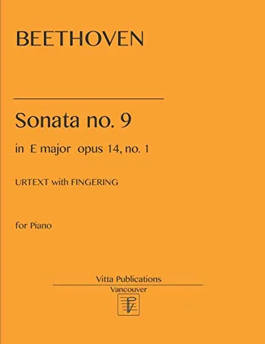 Beethoven Sonata no. 9: URTEXT with Fingering