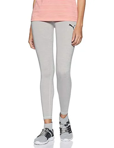 PUMA Active, Leggings Donna, Grigio (Light Grey Heather), XS