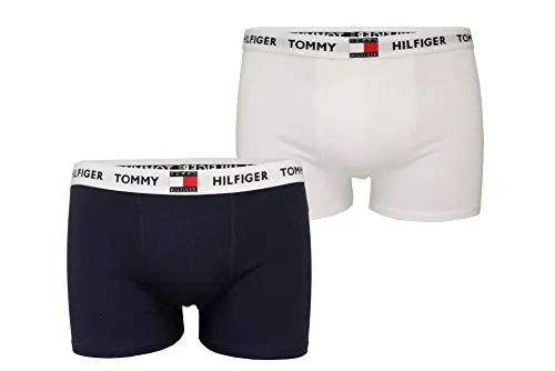 Tommy Hilfiger Ragazzi 2 Confezionare Baule Scatola di Cotone Originale, Blazer della Marina/Bianco età 14-16 Anni Multi