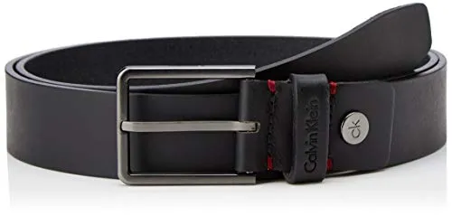 Calvin Klein 3.5cm Adj.Belt Cintura, Nero (Black 001), 9 (Taglia Produttore: 105) Uomo