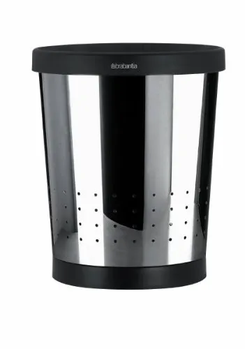 Brabantia Paper Bin Cestino Gettacarte, Conico, 11 l, Inox Lucido