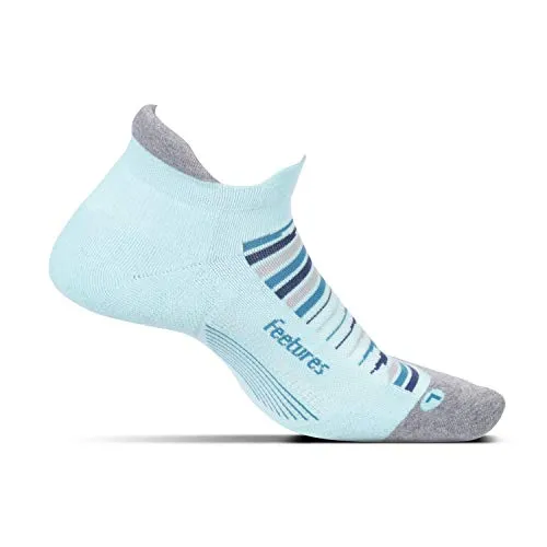 Feetures! @ WOWOOO Calzini da Corsa – Elite Max Cushion – No Show Tab, FE-125753, Fiji, S UK: 2-4,5