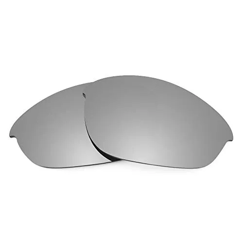 Revant Lenti di Ricambio compatible con Oakley Half Jacket (Taglia Asiatica), Non Polarizzate, Titanio MirrorShield