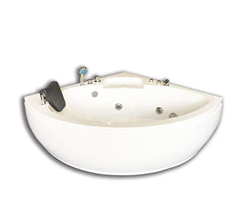 Vasca Da Bagno Idromassaggio Angolare 135X135 cm Carnelli Dubai