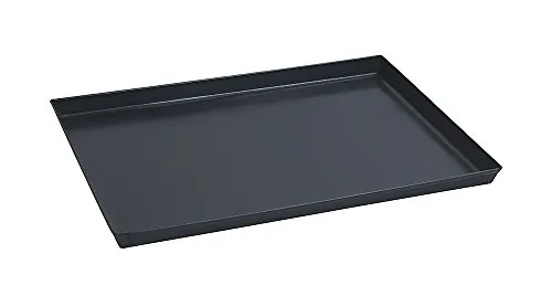 Paderno 41745-40 Teglia Rettangolare in ferro blu – Stampo da forno antiaderente, bordi alti, utilizzabile come vassoio, 40 x 30 cm, Altezza 3 cm