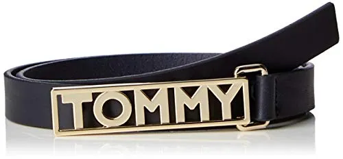 Tommy Hilfiger Plaque Belt 2.0 Cintura, Blu (Tommy Navy 413), 5 (Taglia Produttore: 85) Donna