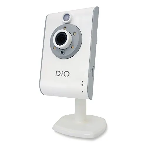 DiO ED-AC-02-Telecamera di sorveglianza IP, per interni, con scatola, senza fili, fili, SD (TransFlash), colore: bianco