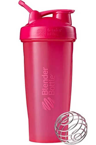 BlenderBottle Classic Loop, Shaker per Frullati di Proteine Unisex-Adulto, Rosa, 590ml