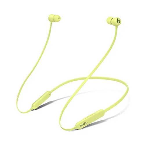Beats Auricolari Flex wireless – Chip per cuffie Apple W1, auricolari magnetici, Bluetooth di Classe 1, 12 ore di ascolto – Yellow