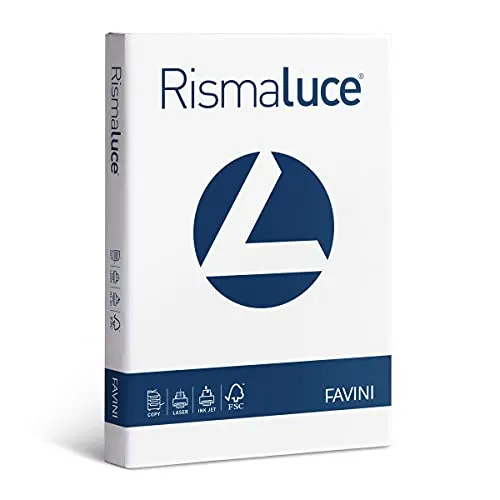 Favini Rismaluce Carta Rismaluce, A4, 100 G/Mq, 118 µm, 1