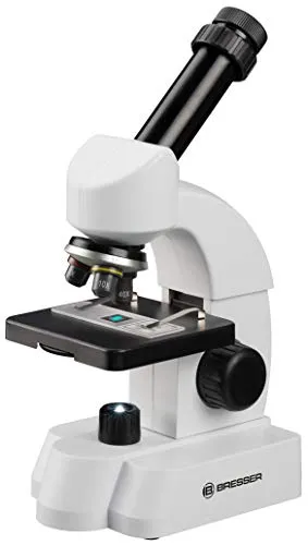 Bresser Microscopio 40-640x con kit di esperimenti completo e Smart lides con codice QR