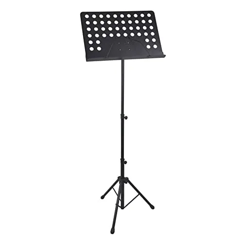 Proel RSM700 - Leggio Musicale forato con altezza regolabile + Borsa trasporto, Nero Opaco