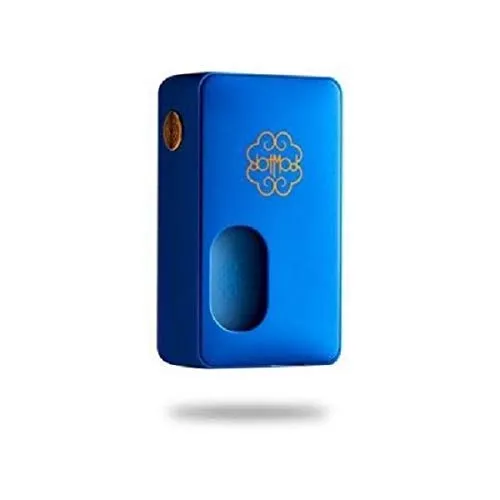 Dotmod - Dot Squonk 100W Box meccanica bottom feeder con display a schermo personalizzabile, porte intercambiabili, batterie compatibili 18650 20700 21700 (Blu)