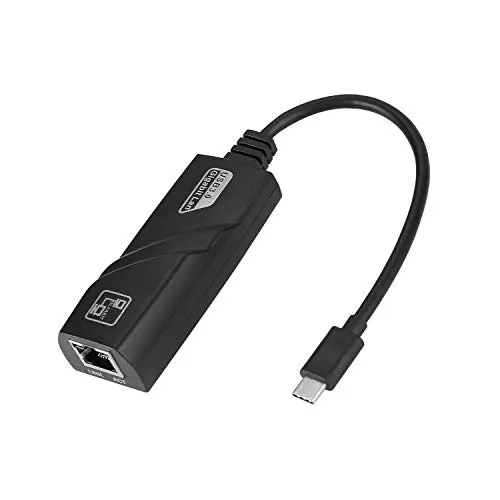 Yizhet Adattatore USB-C a Ethernet Adattatore di Rete da Tipo C Porta RJ45 a Gigabit Ethernet LAN 1000 Mbps per MacBook PRO, dell XPS 13 15, Google ChromeBook Pixel