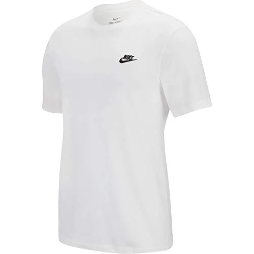 Nike Sportswear Club Men's Tshirt Uomo, White/Black, S