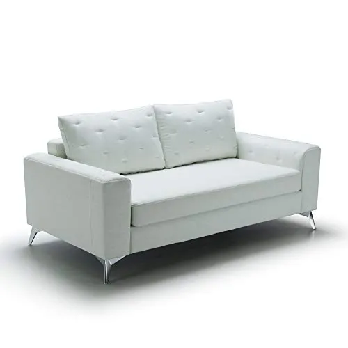 Marchio Amazon - Movian, divano 2 posti modello Jazz, colore bianco