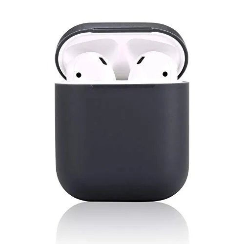 Teyomi Custodia per AirPods, Custodia Protettiva in Silicone Cinturino Sportivo per Custodia di Ricarica per Apple Airpods, Compatibile con Apple AirPods 2,1 (Nero)