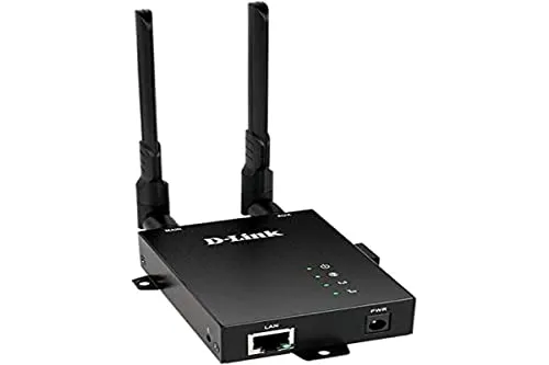 D-Link DWM‑312 4G LTE Router, Machine to Machine, Wireless N150, Fast Ethernet, Slot Dual-SIM, Alloggiamento Robusto