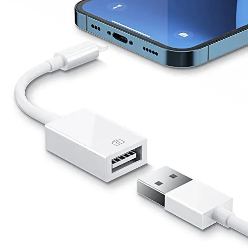 Adattatore Lighting a USB per Fotocamera, USB 3.0 Femmina OTG Cavo di Sincronizzazione Dati Adattatore Compatibile con i-Phone/i-Pad, hub di supporto, Tastiera MIDI, Mouse, Adattatore Ethernet USB