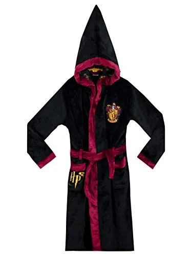 Harry Potter Accappatoio | Vestaglia Gryffindor | Vestaglie Pile Hogwarts per Bambini - 11-12 Anni