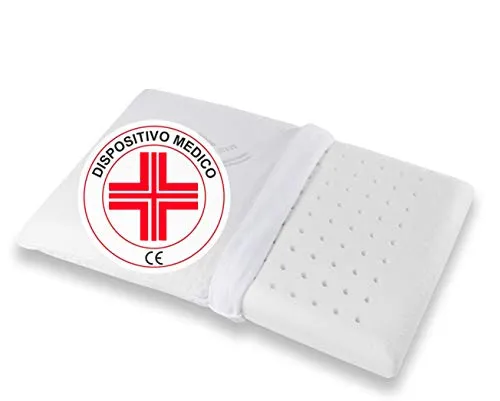 eBedding® Cuscino per Bambino in Memory Altezza 5,5cm Dispositivo Medico Guanciale Antisoffoco per Lettino e Culla Ultra Traspirante sfoderabile Ipoallergenico Misura 50x30cm