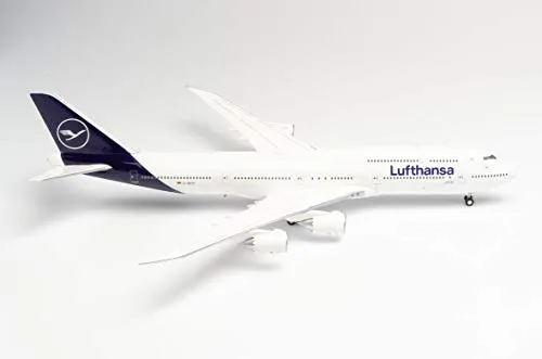Herpa - 559188 Boeing 747/ 8, Lufthansa Intercontinental, Ailes, Avion, Modèle, Multicolore
