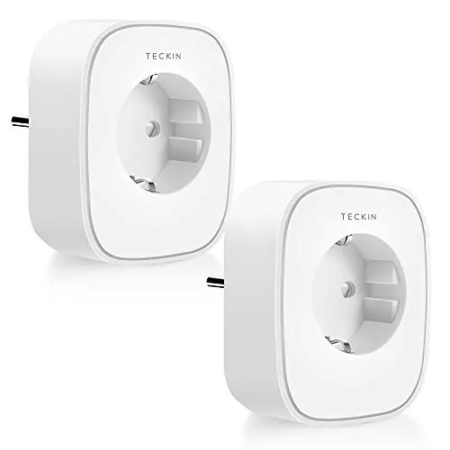 TECKIN Presa Intelligente WiFi 16A 3680W Energy Monitor Presa Smart Compatibile con Alexa Echo Dot e Google Home, Controllo da Remoto, Funzione Timer e Family Share, Presa Wireless per IOS Android APP