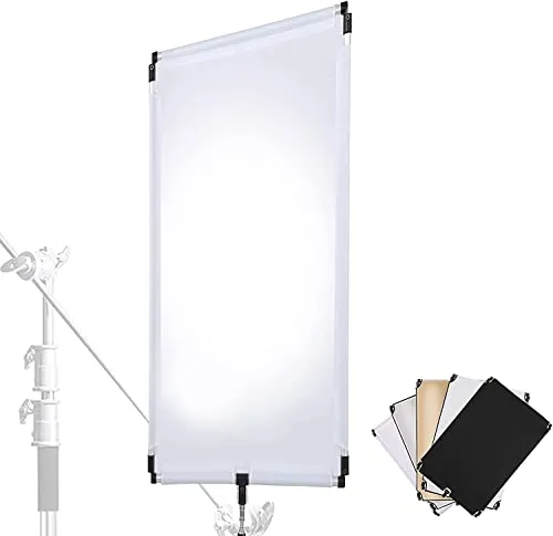 35" x 47"/90 x 120cm Riflettore Luminoso 5 in 1, Portatile Pieghevole con Borsa per Riprese Fotografiche Video in Studio - traslucido, argento, oro, bianco e nero