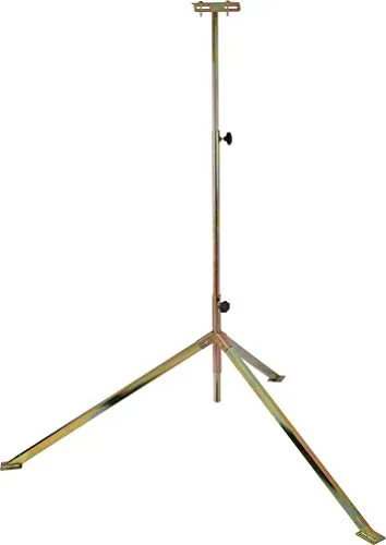 Brennenstuhl TS 250 - Treppiede telescopico per faretto da cantiere (per l'inserimento di faretti, tubi forti in acciaio profilato quadro, regolabile in altezza fino a 2,5 m